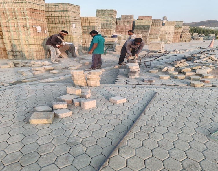 Interlock and Curbstone laying, Al Hayl